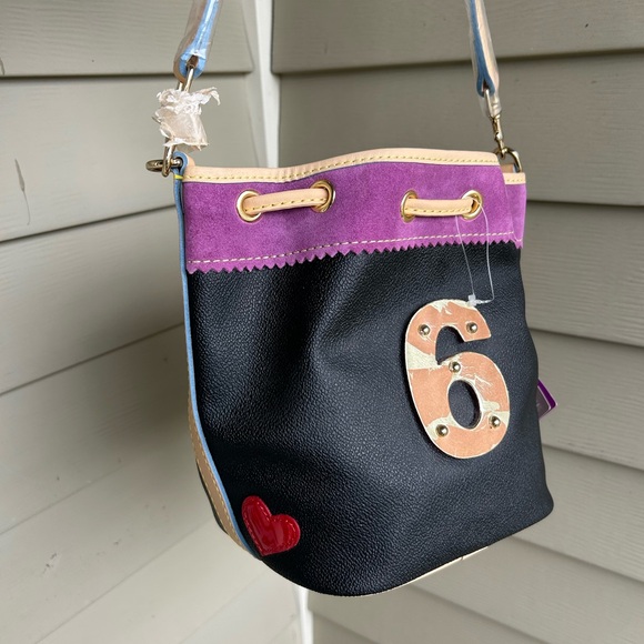 NWT Vintage Dooney & Bourke x Lindsey Lohan Mini Drawstring Bag NWT - Picture 8 of 10